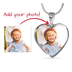 Heart Necklace with Engraving. Perfect for Mother's Day!