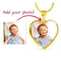 Heart Necklace with Engraving. Perfect for Mother's Day!