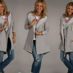 Hooded Long Sleeve Women's Sweatshirt